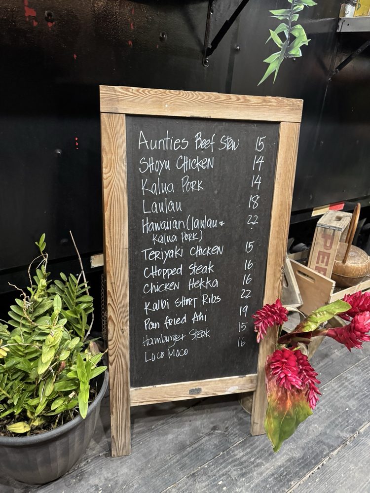Menu board