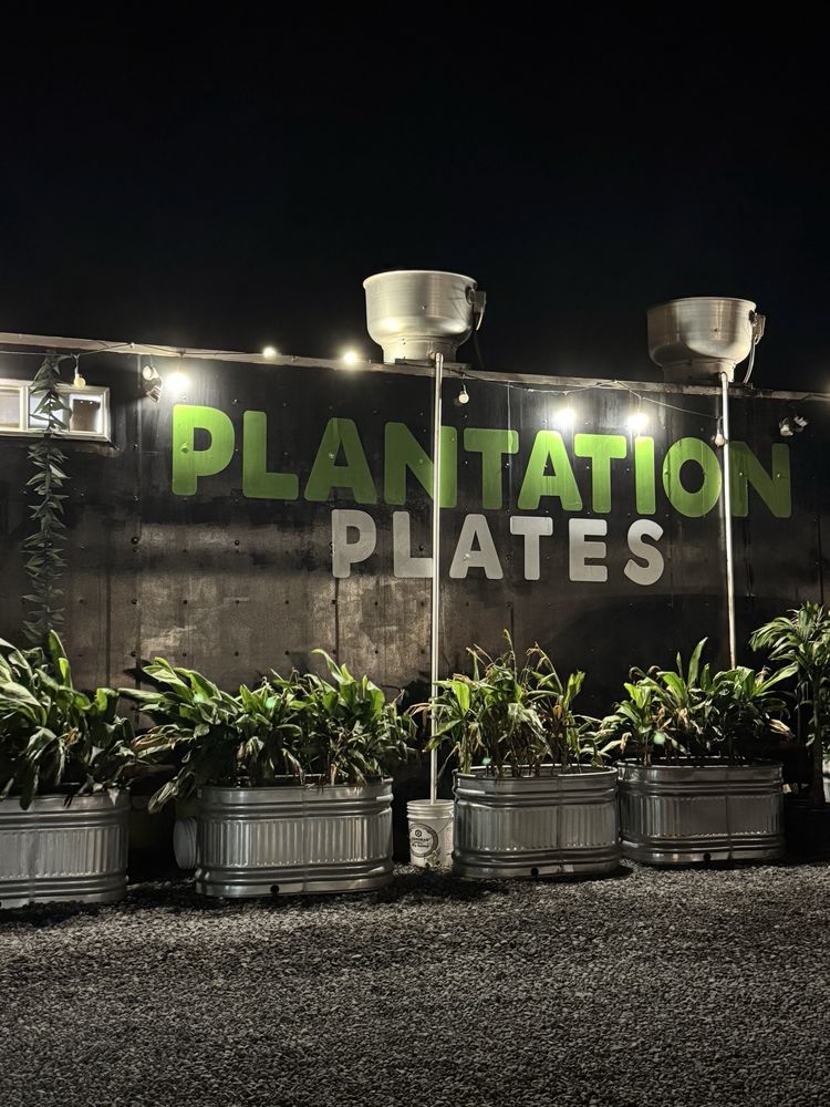Plantation Plates sign